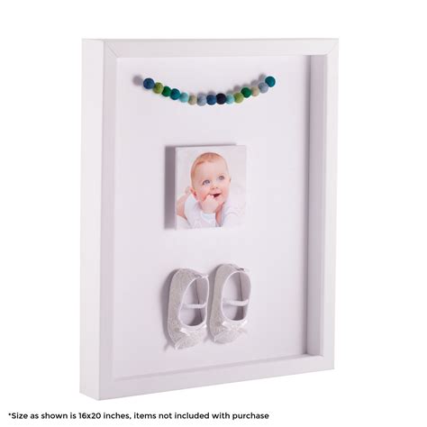 20x30 thin metal white frame shadow box|20x30 Shadow Box .